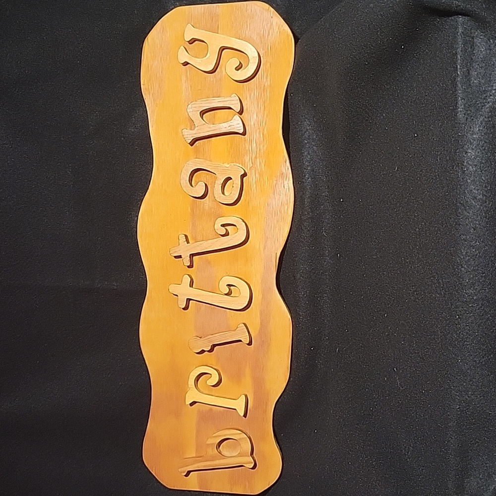 Brittany wooden name sign
